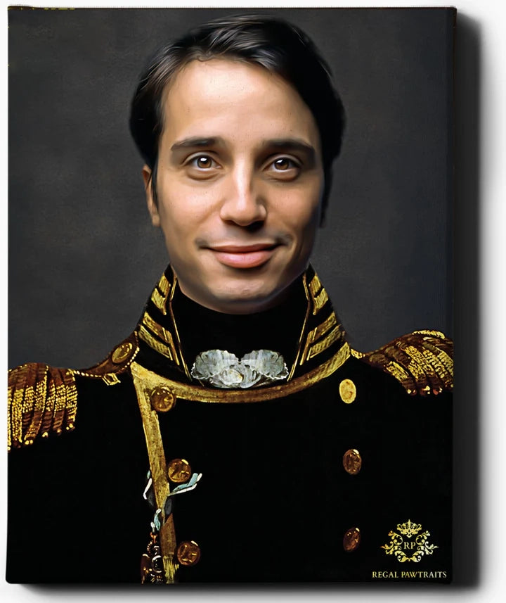 Custom Royal Portraits | Royal Captain | Custom Gift For Him