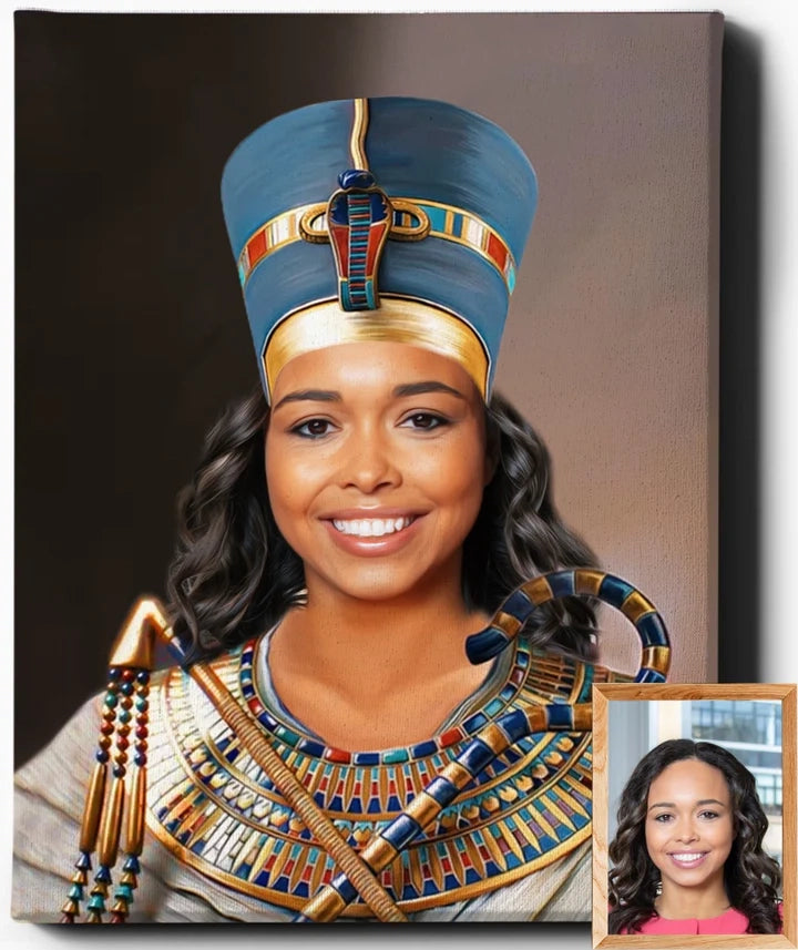 Custom Royal Portraits | The African Queen | Custom Gift For Her