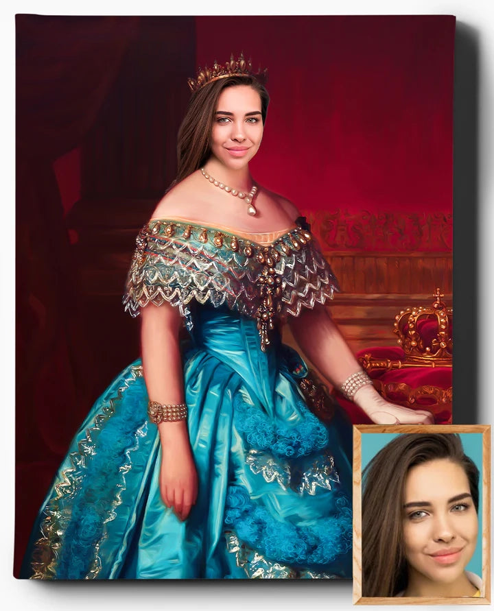 Custom Royal Portraits | The Royal Princess | Custom Gift For Her