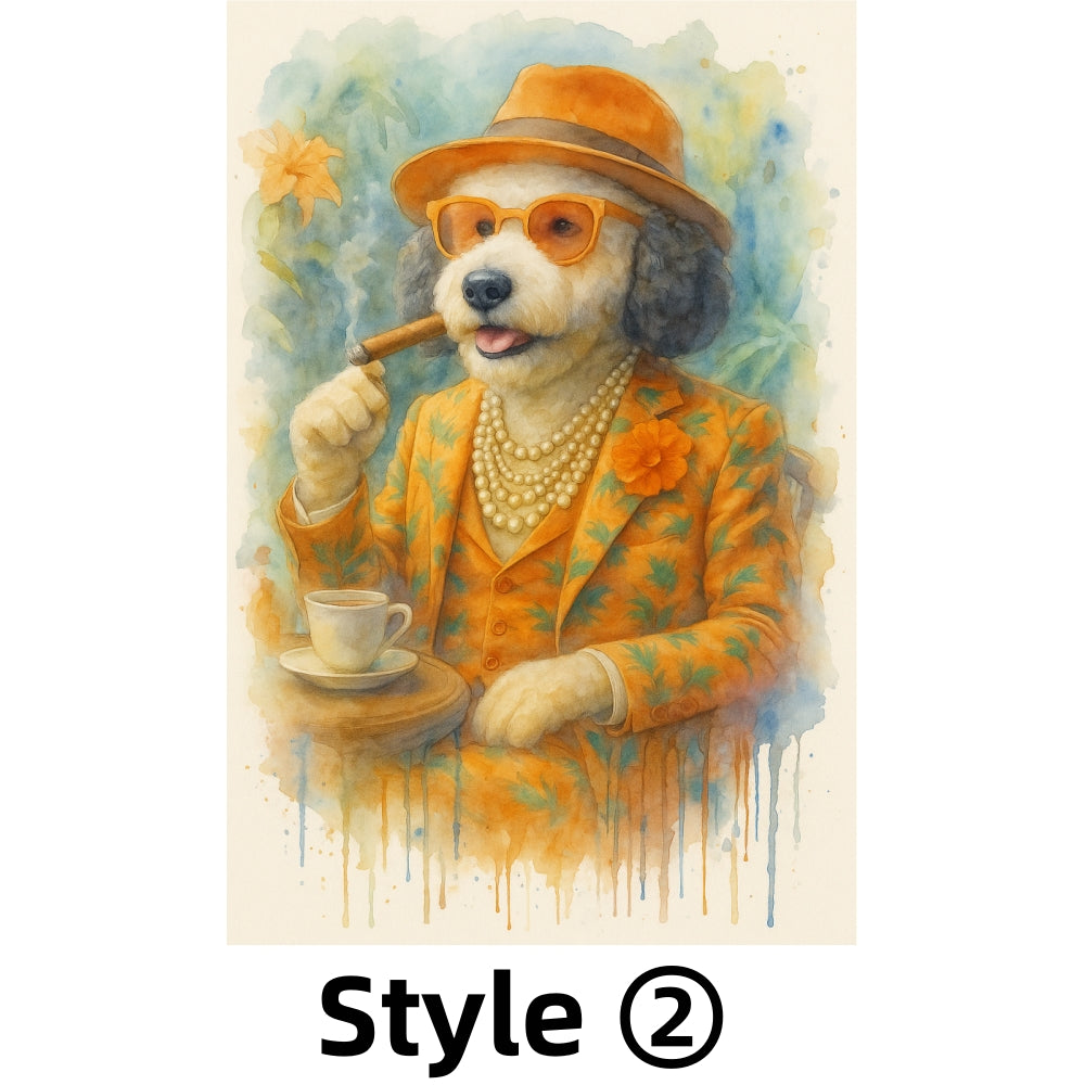 6 Custom Dog Watercolors 1 – Only $1.99