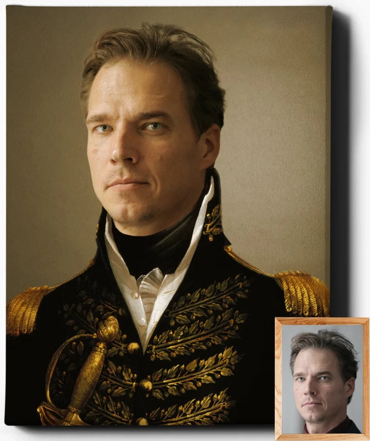 THE ADMIRAL | CUSTOM ROYAL PORTRAIT | CUSTOM GIFT FOR HIM