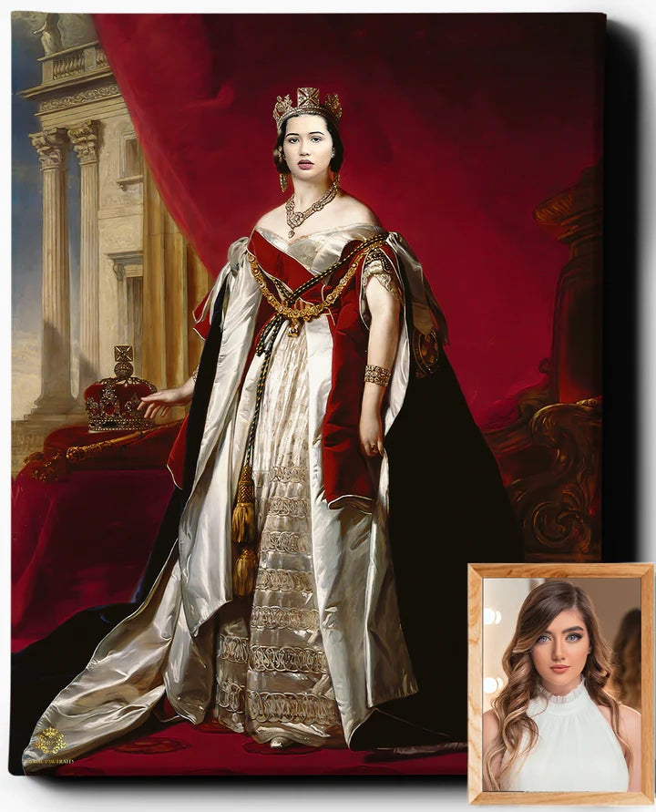 Custom Royal Portraits | The Regal Queen | Custom Gift For Her