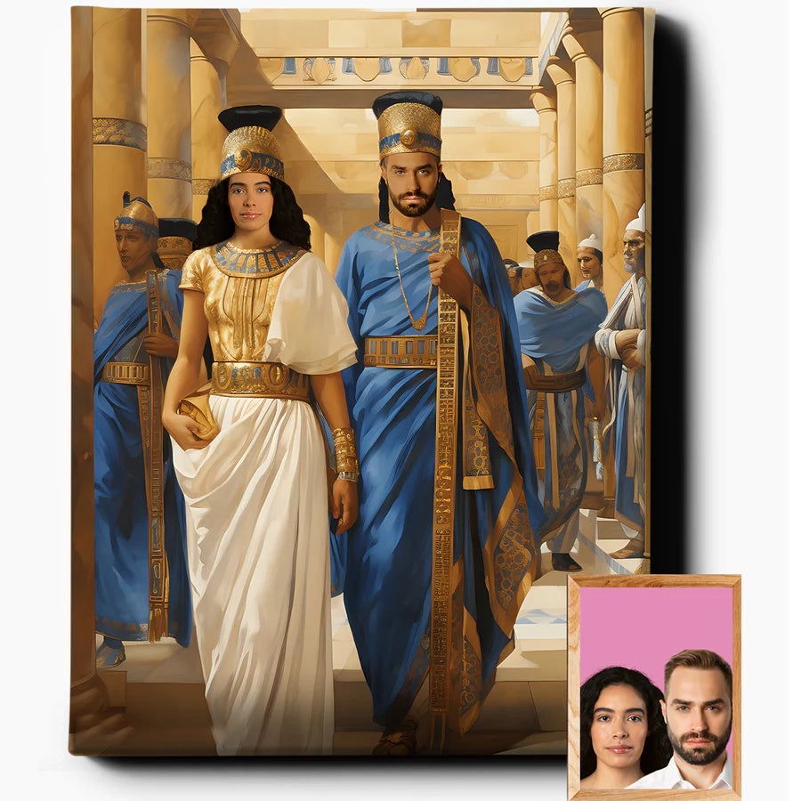 Greek Royal Couple at Palace of Knossos