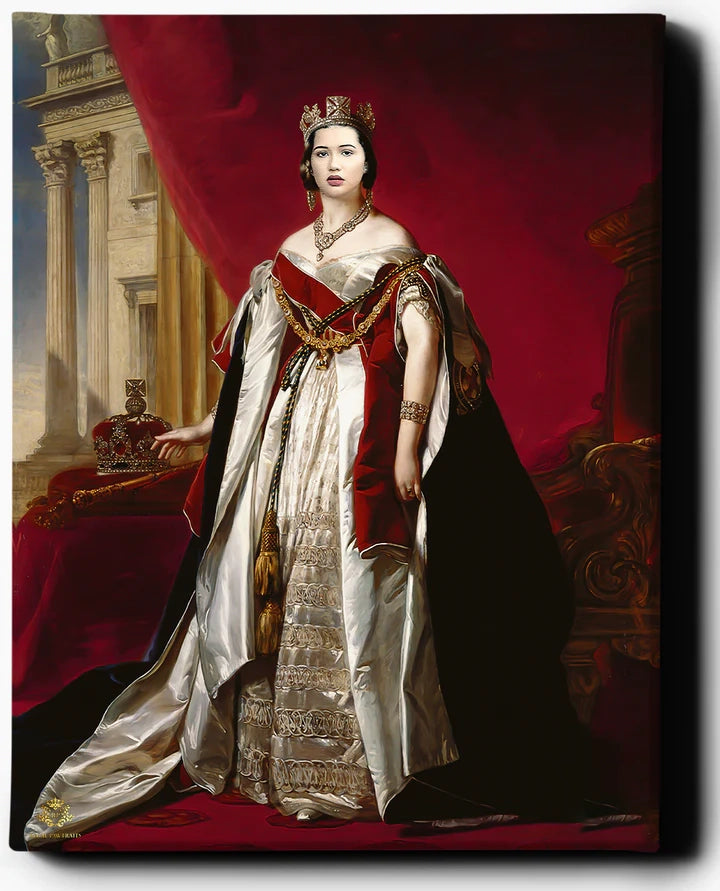Custom Royal Portraits | The Regal Queen | Custom Gift For Her