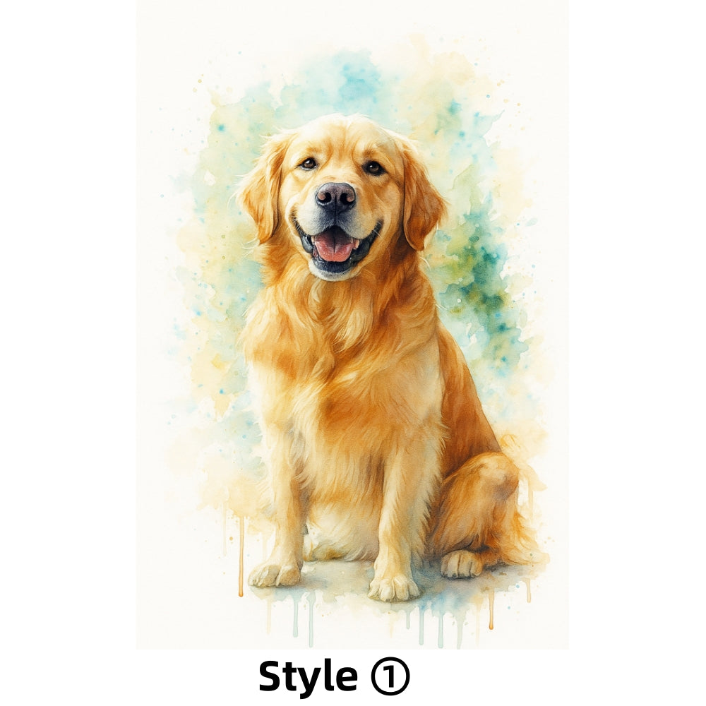 6 Custom Dog Watercolors – Only $1.99
