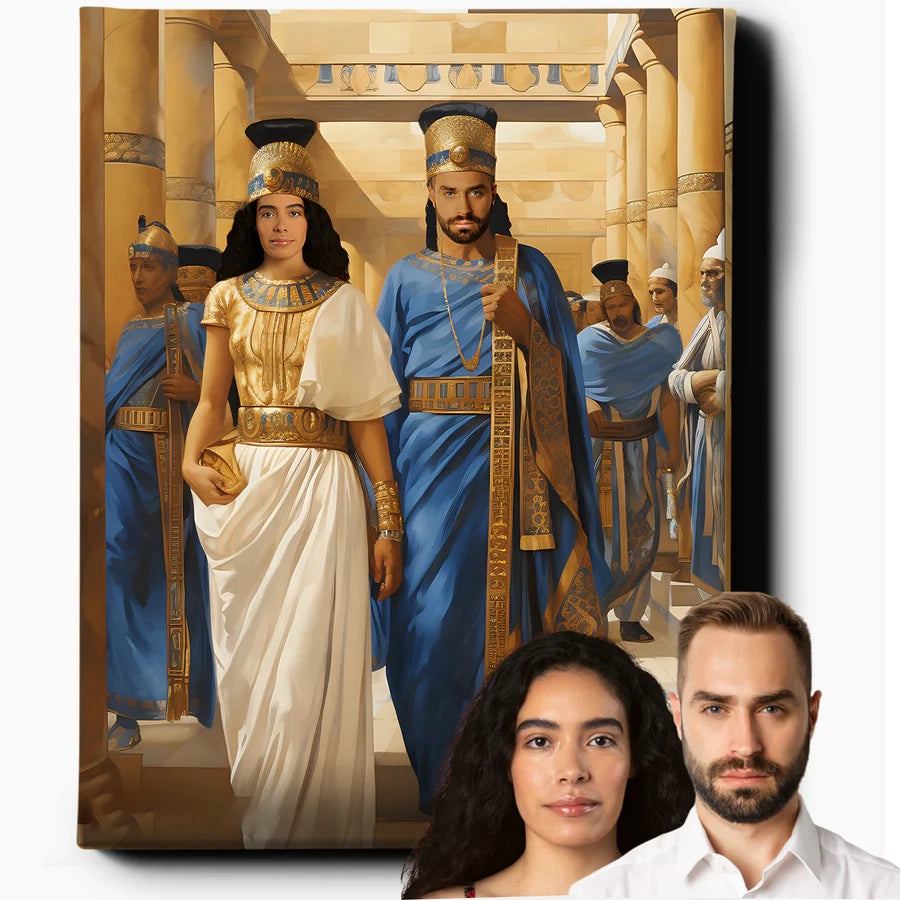 Greek Royal Couple at Palace of Knossos
