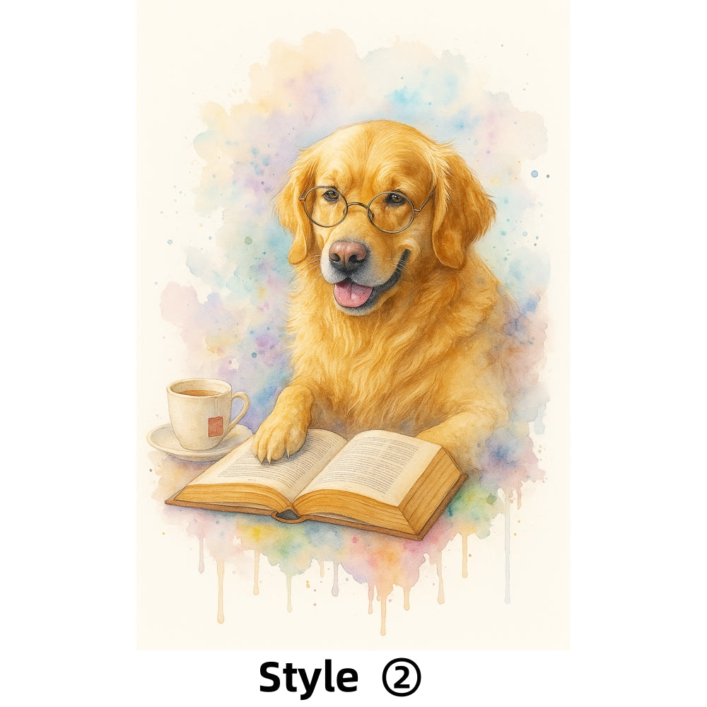 6 Custom Dog Watercolors – Only $1.99