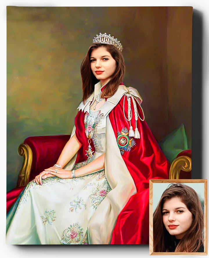 Custom Royal Portraits | The Princess III | Custom Gift For Her