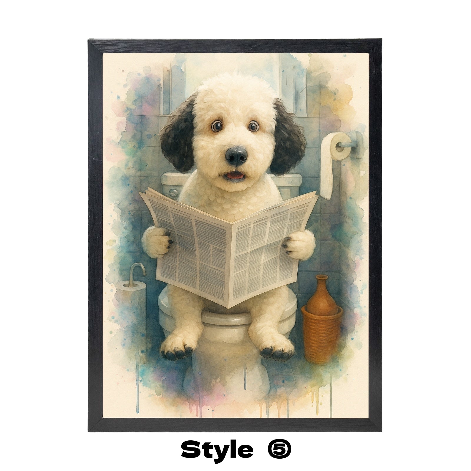 6 Custom Dog Watercolors 3 – Only $1.99