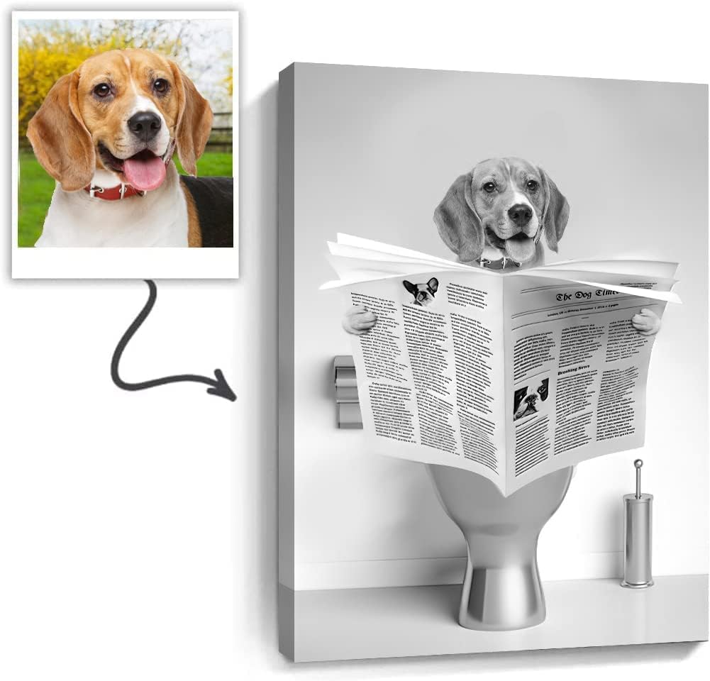 Toilet Reading Beagle