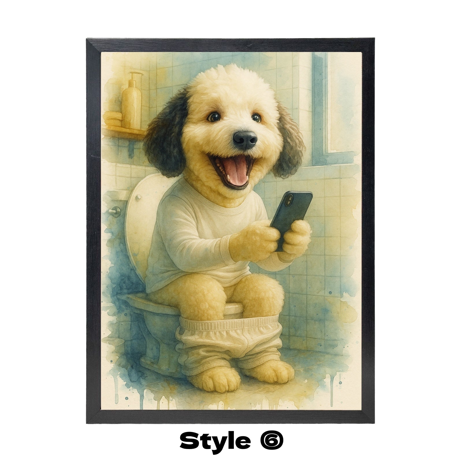 6 Custom Dog Watercolors 3 – Only $1.99