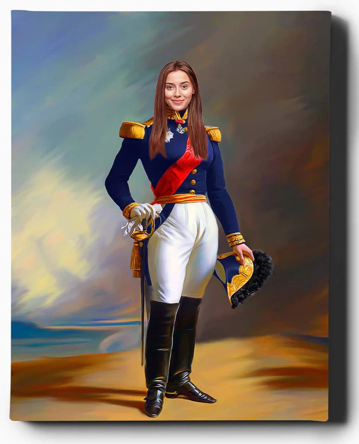 Custom Royal Portraits | The Warrior Princess | Custom Gift For Her-7