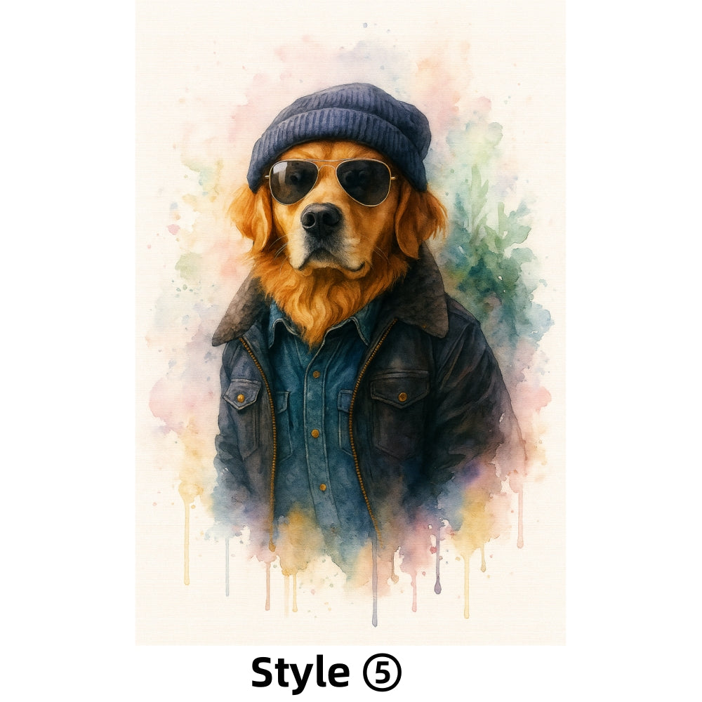 6 Custom Dog Watercolors – Only $1.99