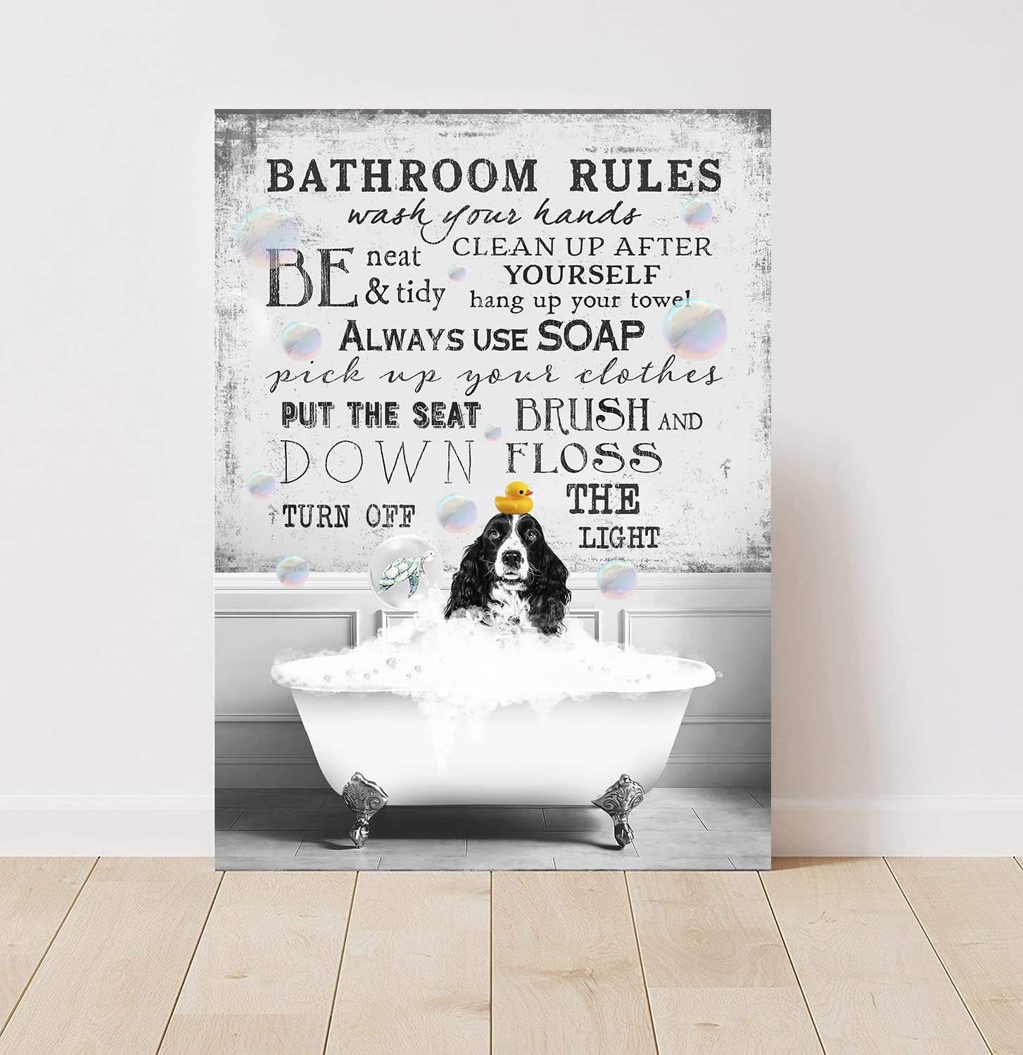 Bathroom Rules Pup