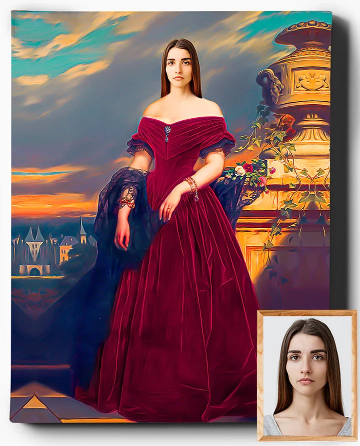 Custom Royal Portraits | The Duchess II | Custom Gift For Her