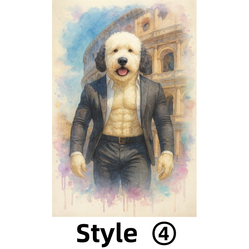 6 Custom Dog Watercolors 2 – Only $1.99