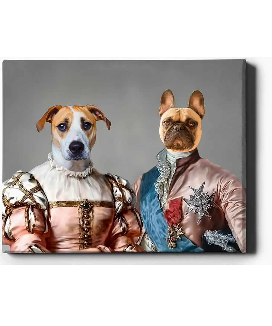 Custom Pet Portrait | King & Queen iii | Custom Royal Portraits