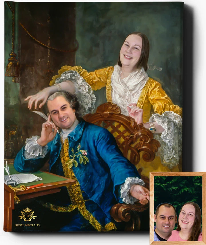 Custom Royal Portraits | The Royal Couple III | Custom Gift For Couples