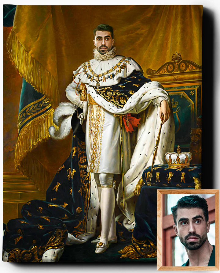The Regal Emperor III | Custom Royal Portrait | Custom Gift For Him