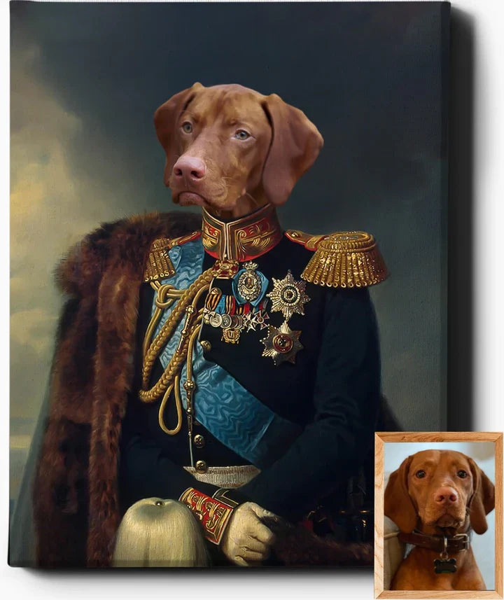 Custom Pet Portrait | The General | Custom Royal Portraits