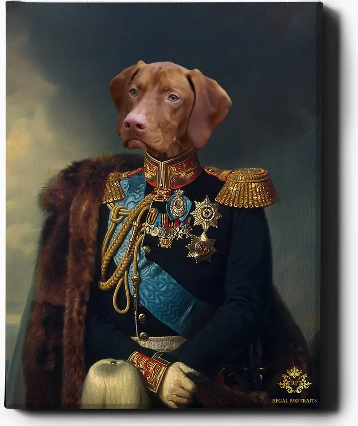 Custom Pet Portrait | The General | Custom Royal Portraits