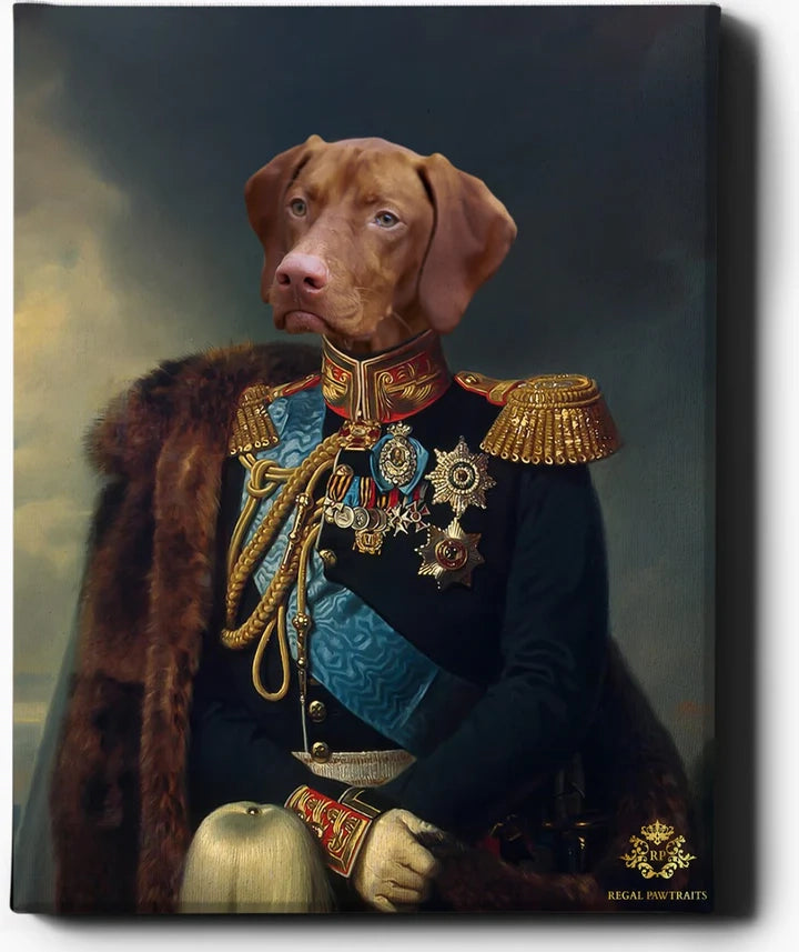 Custom Pet Portrait | The General | Custom Royal Portraits