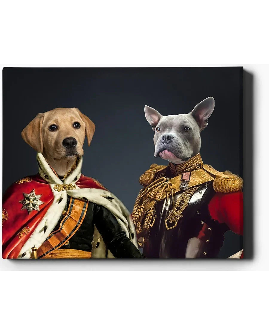 Custom Pet Portrait | Two Kings | Custom Royal Portraits