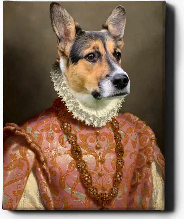 Custom Pet Portrait | The Viscountess II | Custom Royal Portraits